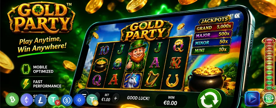 Gold Party mobil görünüm