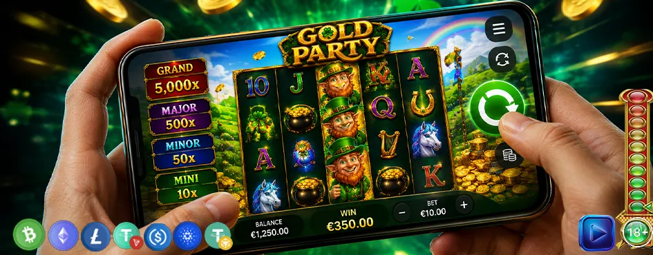 Gold Party jackpot kademeleri